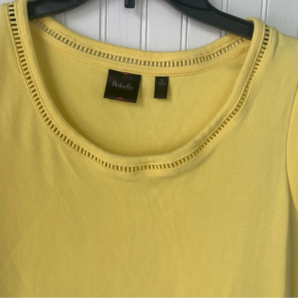 Rafaella Yellow Sleeveless Tank Top - Picture 3 of 6